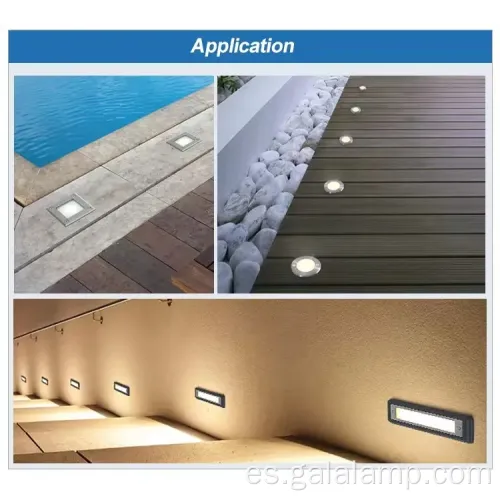 Iluminación LED subterránea RGB con control remoto